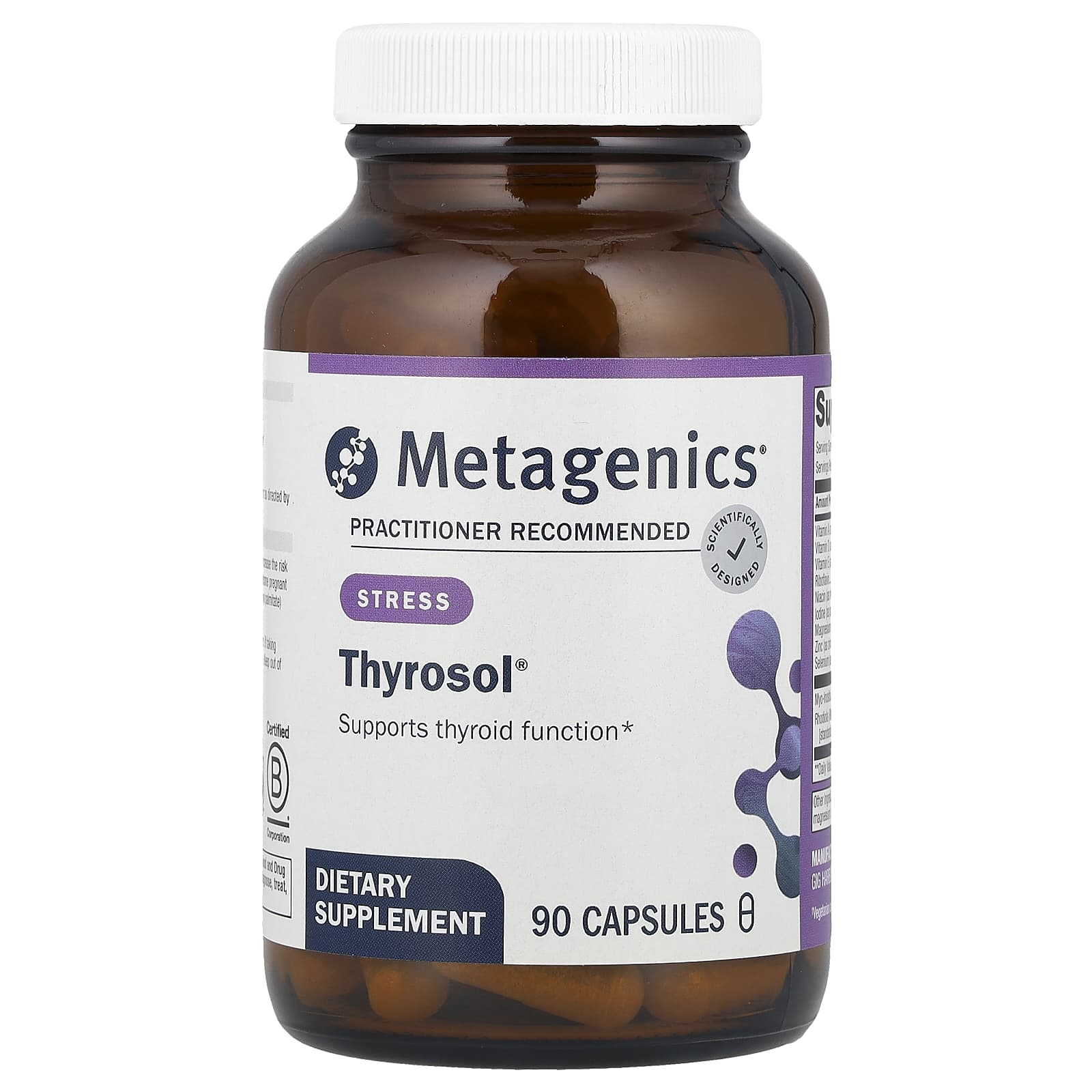 Metagenics, Thyrosol, 90 Capsules UPC 755571949974 | HiLife Vitamins